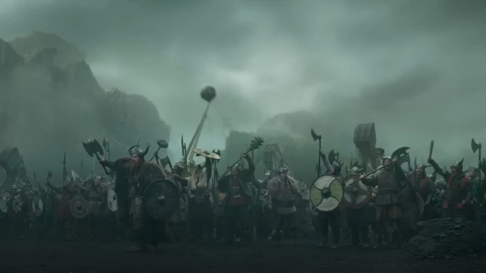 Berk became a gathering point for warriors from across the world (Image via YouTube/Universal Pictures)
